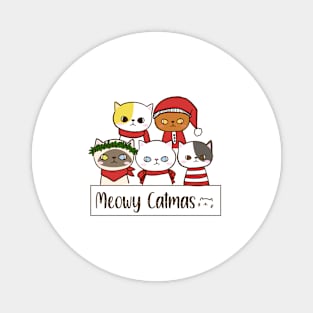 Meowy Catmas Christmas, Funny Cats Sweater Magnet